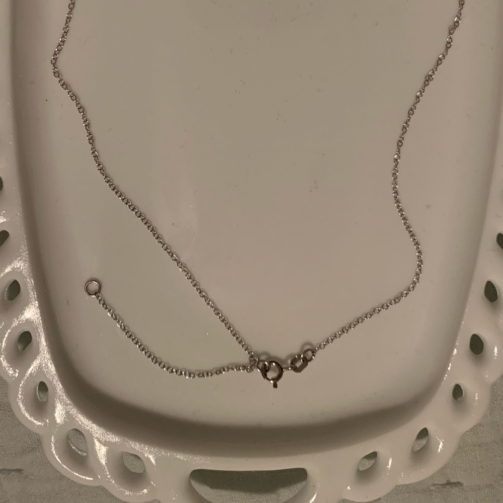 White gold & diamond Charlotte Lu arrow Necklace - Picture 3 of 3